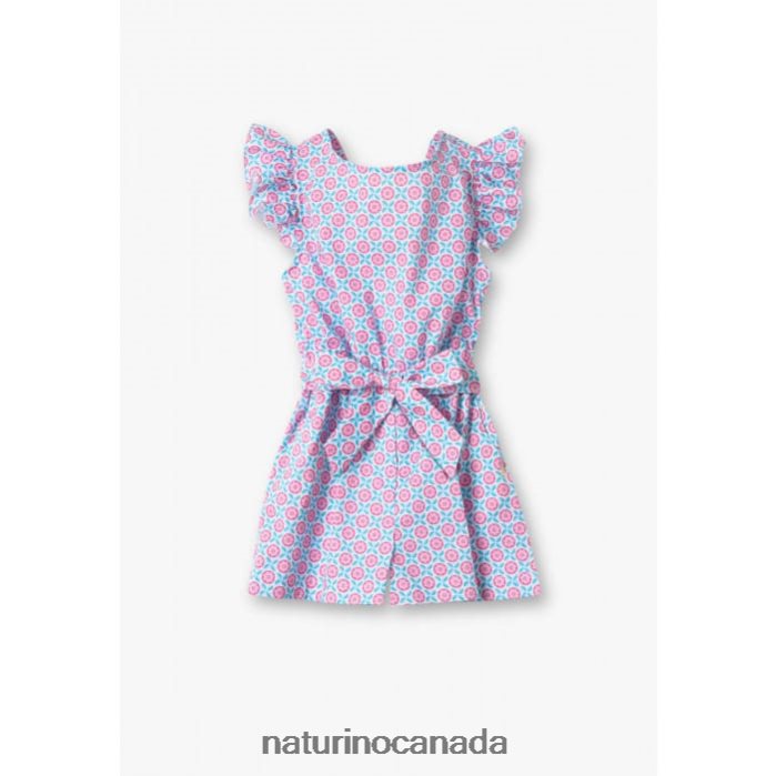 Kids ESTELLE Z2N0TL616 Naturino Overalls Pink-Light Bue