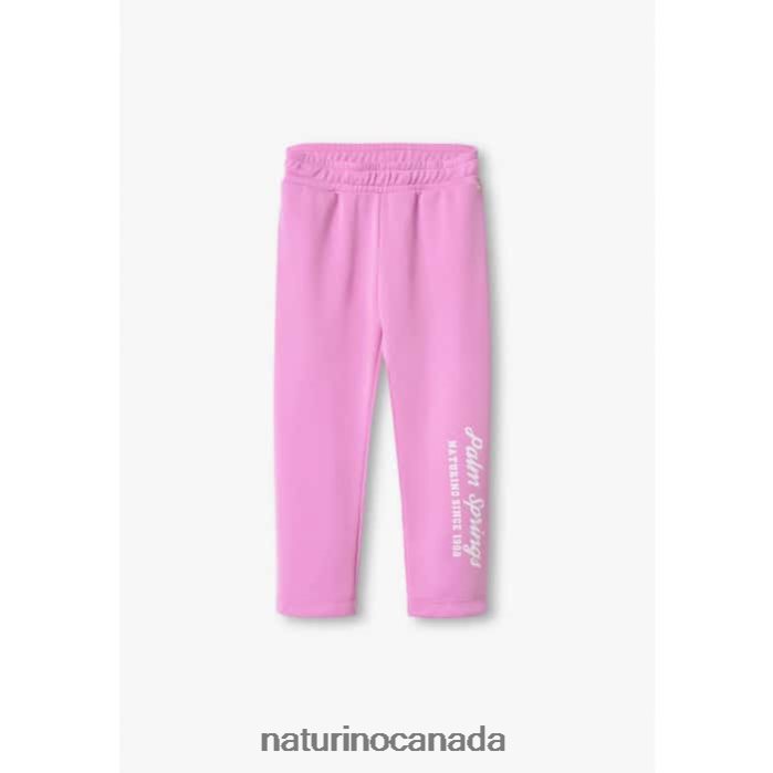 Kids GWEN Z2N0TL610 Naturino Cotton Trousers Lilac