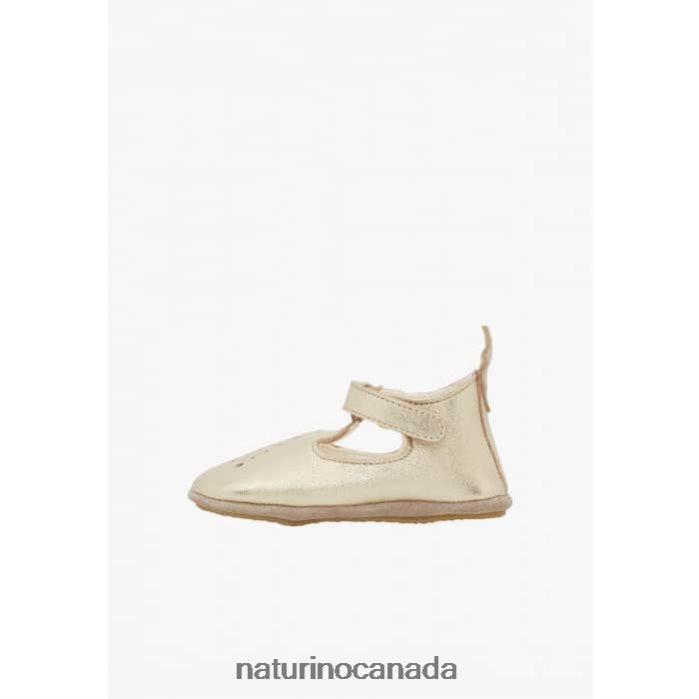 Baby MUP Z2N0TL15 Naturino Semi-Open Crib Shoes Platinum