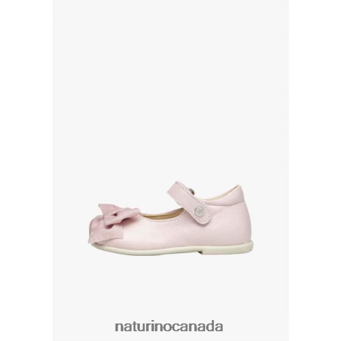 Kids ARABESQUE Z2N0TL528 Naturino Leather Ballerinas Pink