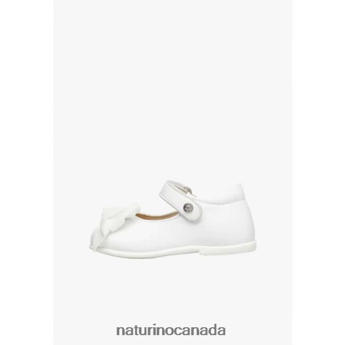 Kids ARABESQUE Z2N0TL530 Naturino Leather Ballerinas White
