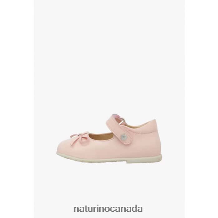 Kids BALLET Z2N0TL237 Naturino Patent Leather Strappy Ballet Flats Pink