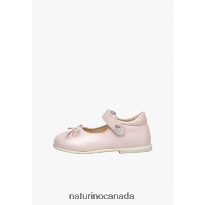 Kids BALLET Z2N0TL306 Naturino Leather Ballet Flats Pink