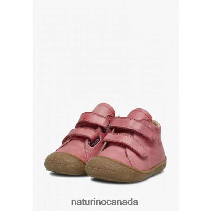 Kids COCOON VL Z2N0TL266 Naturino First Steps Shoes In Nappa Leather Pink
