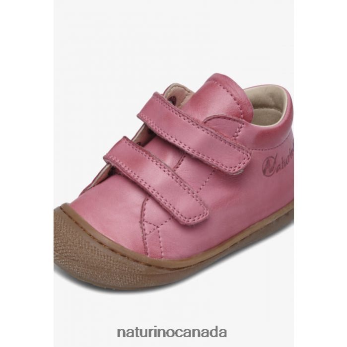 Kids COCOON VL Z2N0TL266 Naturino First Steps Shoes In Nappa Leather Pink
