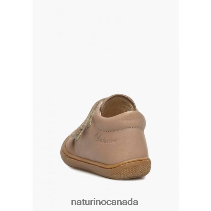 Kids COCOON VL Z2N0TL268 Naturino First Steps Shoes In Nappa Leather Dove Grey