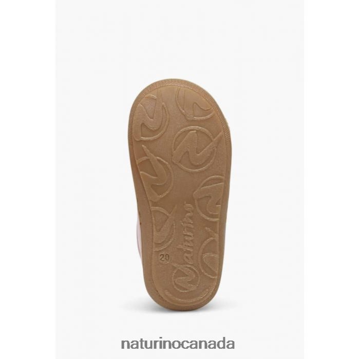 Kids COCOON VL Z2N0TL269 Naturino First Steps Shoes In Nappa Leather Candy Pink