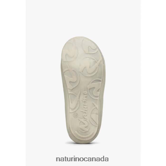 Kids COCOON VL Z2N0TL330 Naturino First Steps Shoes In Suede Delave Army Green