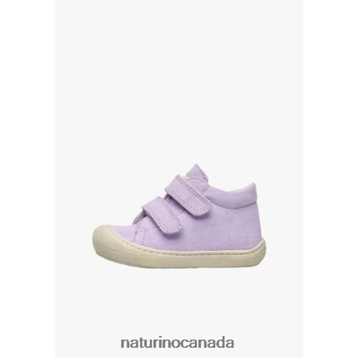 Kids COCOON VL Z2N0TL106 Naturino Canvas First Steps Shoes Lilac