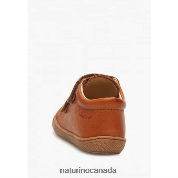 Kids COCOON VL Z2N0TL134 Naturino First Steps Shoes In Nappa Leather Beige