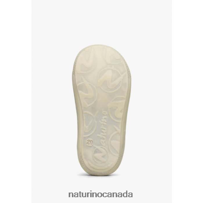 Kids COCOON VL Z2N0TL149 Naturino First Steps Shoes In Nappa Leather Dark Green