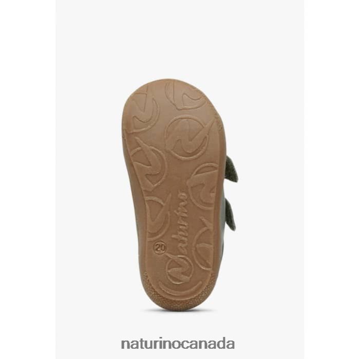 Kids COCOON VL Z2N0TL151 Naturino First Steps Shoes In Nappa Leather Light Green