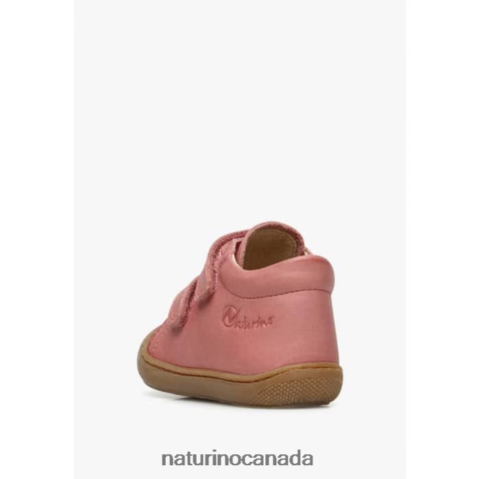 Kids COCOON VL Z2N0TL169 Naturino First Steps Shoes In Nappa Leather Bright Pink