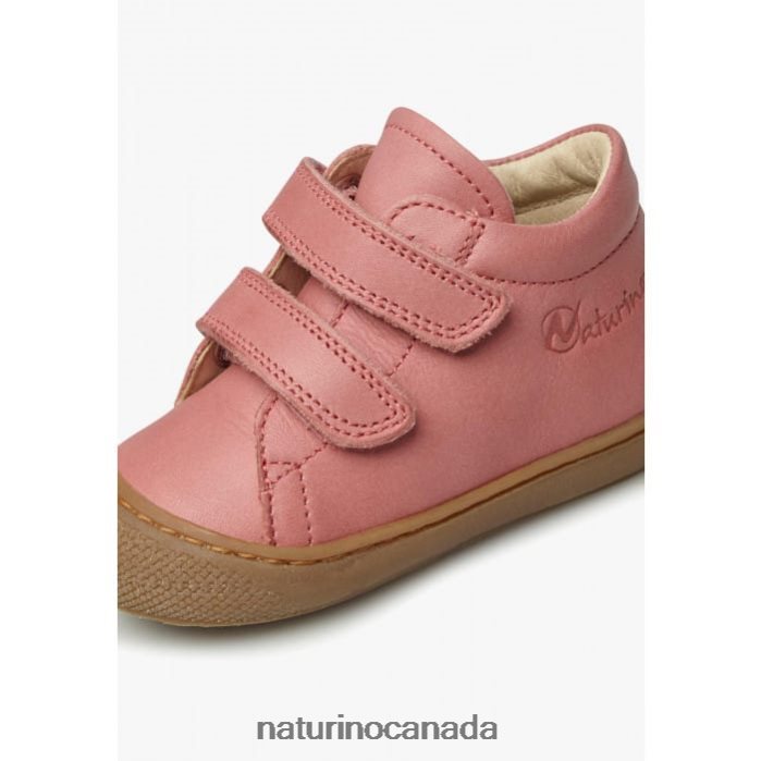 Kids COCOON VL Z2N0TL169 Naturino First Steps Shoes In Nappa Leather Bright Pink