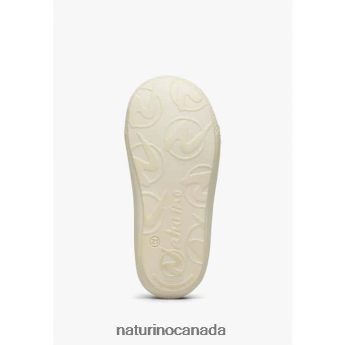 Kids COCOON VL Z2N0TL216 Naturino First Steps Shoes In Nappa Leather White