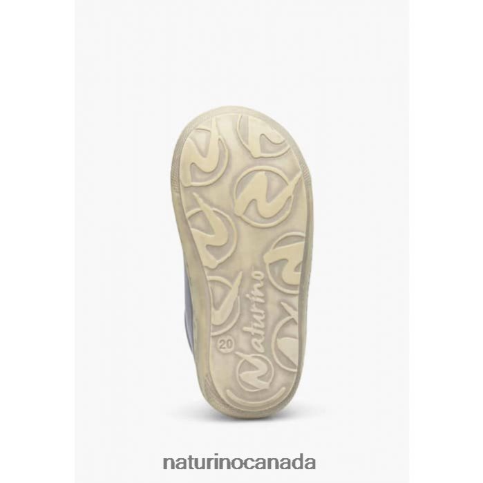 Kids COCOON VL Z2N0TL218 Naturino First Steps Shoes In Nappa Leather Sky Blue