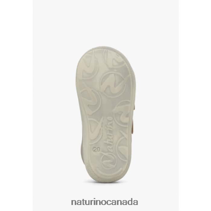 Kids COCOON VL Z2N0TL51 Naturino Leather First Steps Shoes Powder Pink