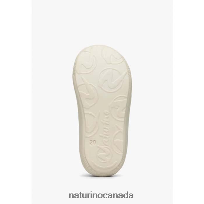 Kids COCOON VL Z2N0TL67 Naturino Fabric First Steps Shoes with Floral Print Light Blue