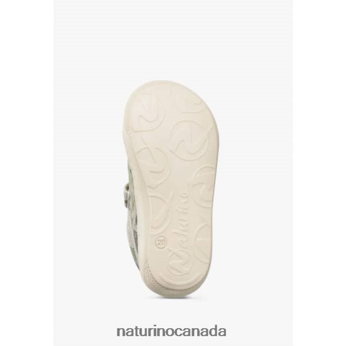 Kids COCOON VL Z2N0TL82 Naturino Fabric First Steps Shoes Army Green