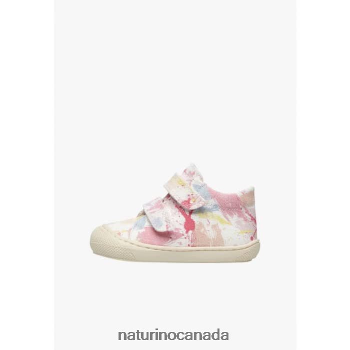 Kids COCOON VL Z2N0TL90 Naturino Fabric First Steps Shoes Pink