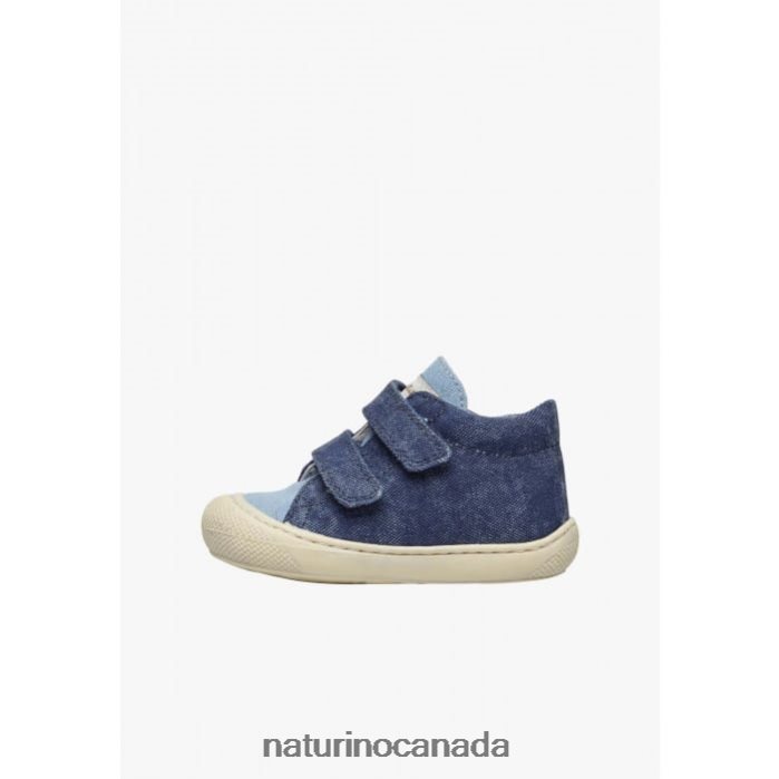 Kids COCOON VL Z2N0TL97 Naturino Canvas First Steps Shoes Blue-Sky Blue