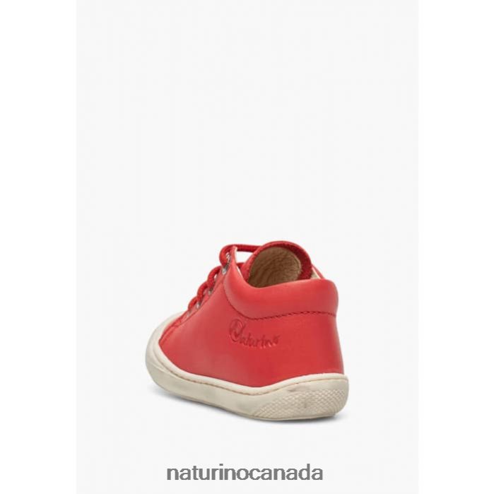 Kids COCOON Z2N0TL114 Naturino First Steps Shoes In Nappa Leather Red
