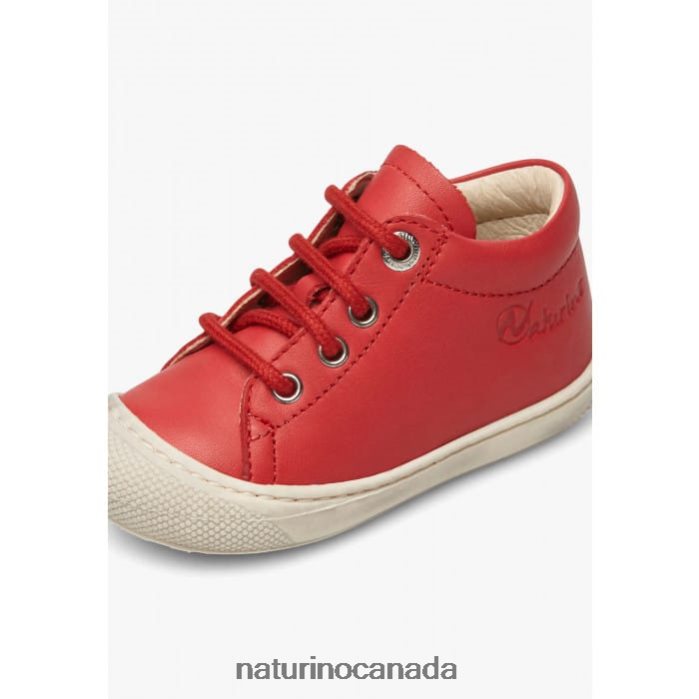 Kids COCOON Z2N0TL114 Naturino First Steps Shoes In Nappa Leather Red