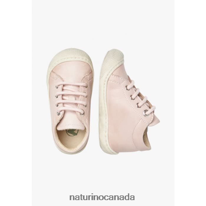 Kids COCOON Z2N0TL115 Naturino First Steps Shoes In Nappa Leather Powder Pink