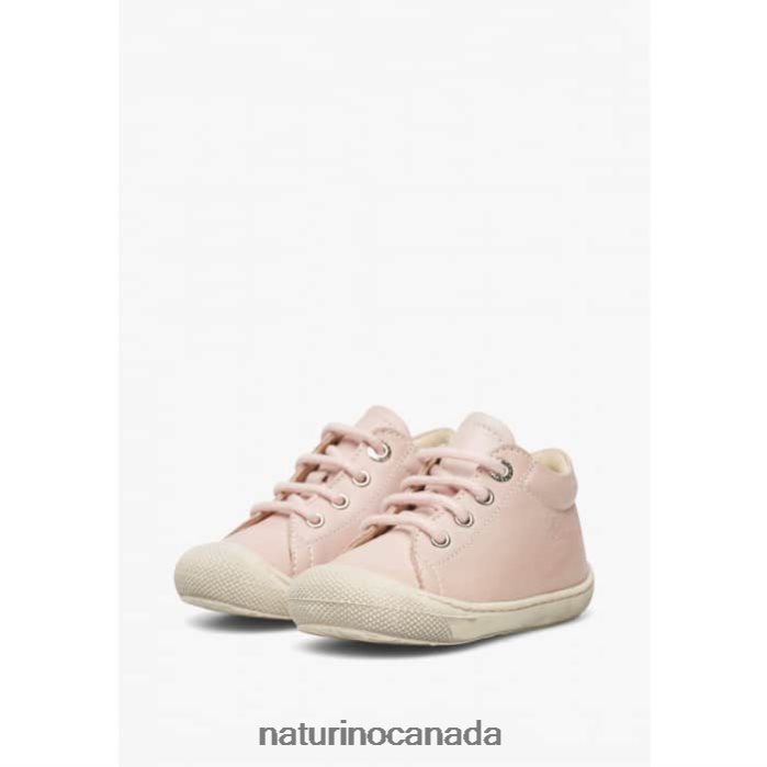 Kids COCOON Z2N0TL115 Naturino First Steps Shoes In Nappa Leather Powder Pink