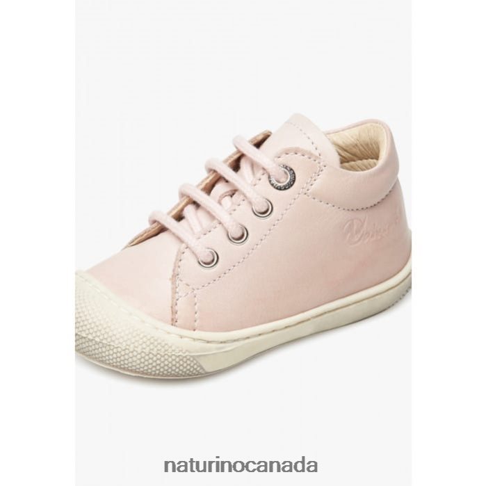 Kids COCOON Z2N0TL115 Naturino First Steps Shoes In Nappa Leather Powder Pink