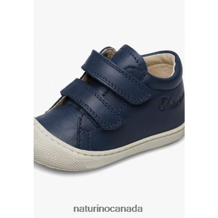 Kids COCOON Z2N0TL127 Naturino First Steps Shoes In Nappa Leather Navy