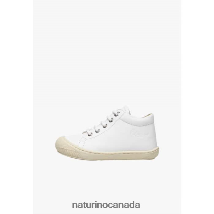 Kids COCOON Z2N0TL132 Naturino First Steps Shoes In Nappa Leather White