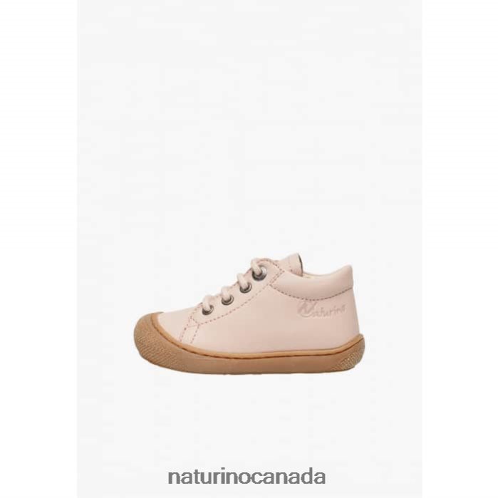 Kids COCOON Z2N0TL133 Naturino Napa Leather Toddler Shoes Powder Pink