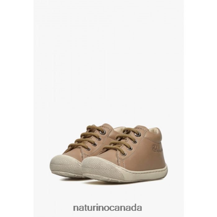 Kids COCOON Z2N0TL176 Naturino First Steps Shoes In Nappa Leather Dove Grey