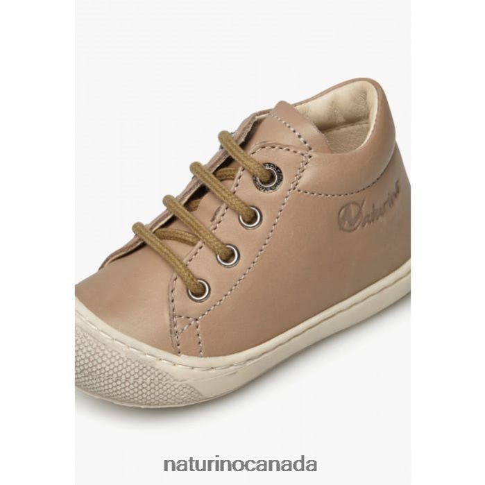 Kids COCOON Z2N0TL176 Naturino First Steps Shoes In Nappa Leather Dove Grey