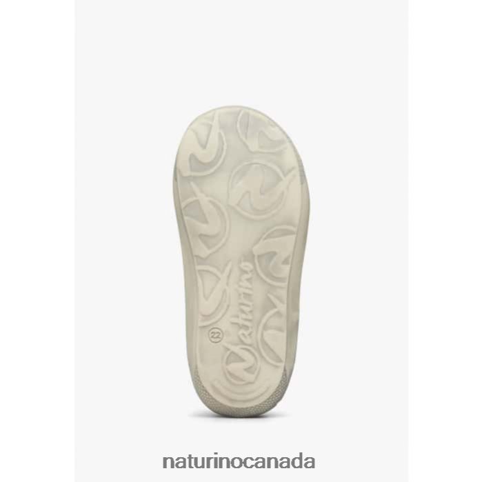 Kids COCOON Z2N0TL182 Naturino Suede First Steps Shoes Light Blue-Yellow