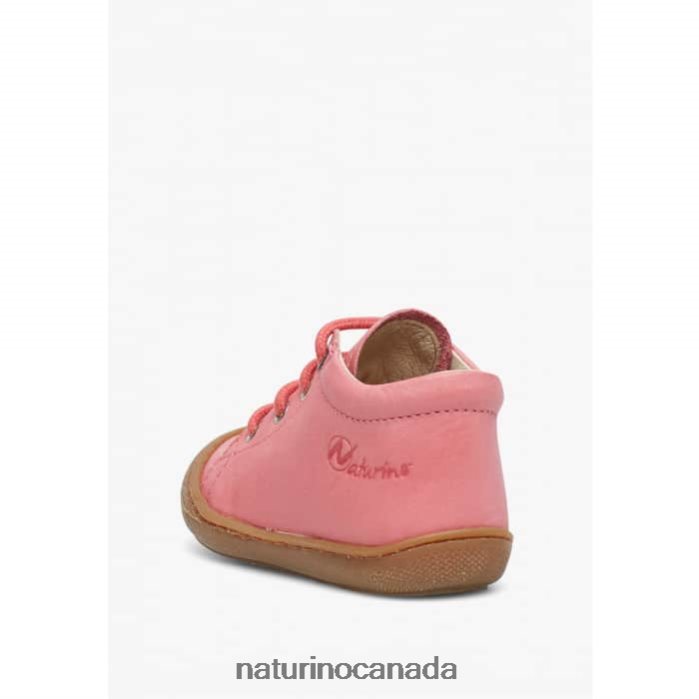 Kids COCOON Z2N0TL203 Naturino Napa Leather Toddler Shoes Coral