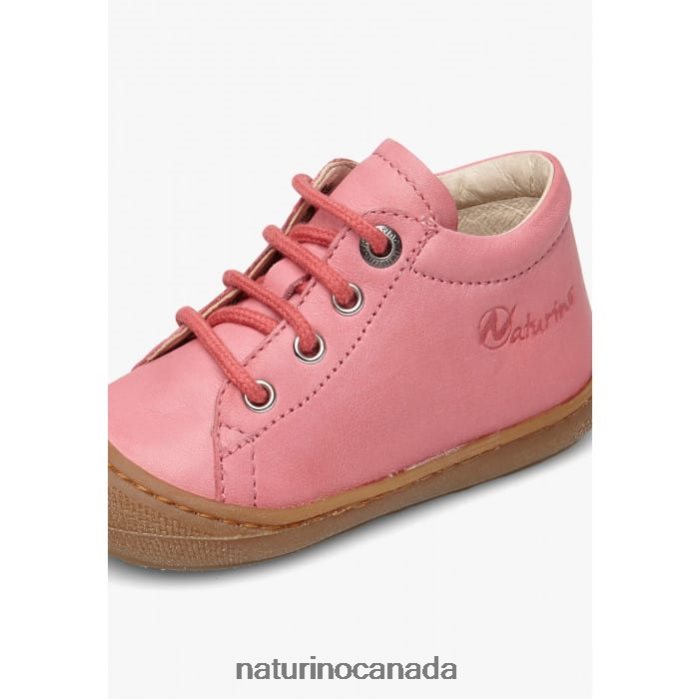 Kids COCOON Z2N0TL203 Naturino Napa Leather Toddler Shoes Coral