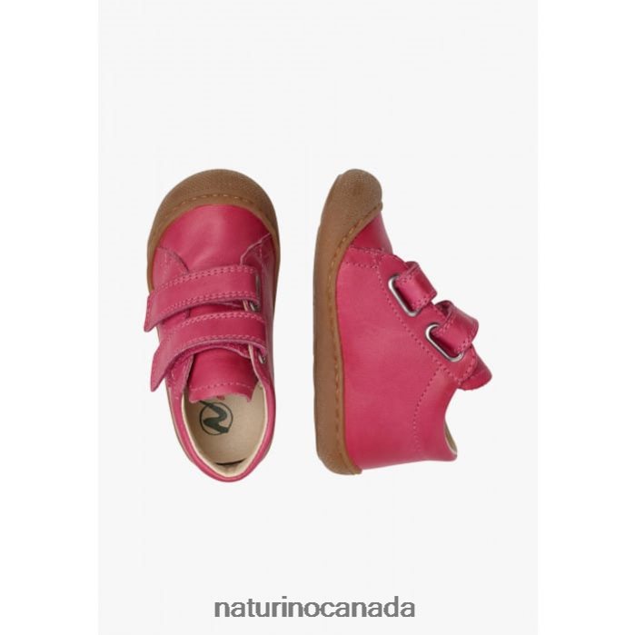 Kids COCOON Z2N0TL205 Naturino First Steps Shoes In Nappa Leather Fuchsia