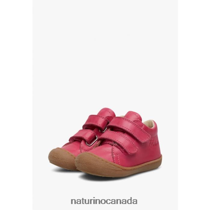 Kids COCOON Z2N0TL205 Naturino First Steps Shoes In Nappa Leather Fuchsia