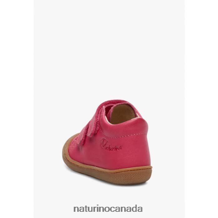 Kids COCOON Z2N0TL205 Naturino First Steps Shoes In Nappa Leather Fuchsia