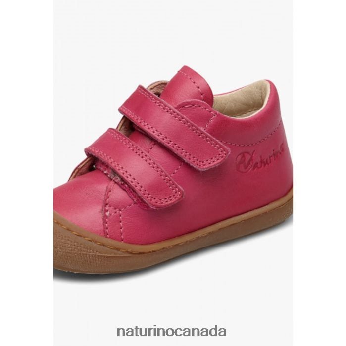 Kids COCOON Z2N0TL205 Naturino First Steps Shoes In Nappa Leather Fuchsia
