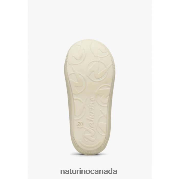 Kids COCOON Z2N0TL79 Naturino Suede First Steps Shoes Powder Pink-Gold