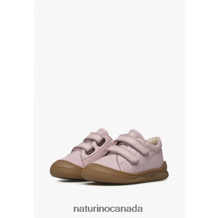 Kids GABBY VL Z2N0TL116 Naturino First Steps Shoes In Nappa Leather Pink