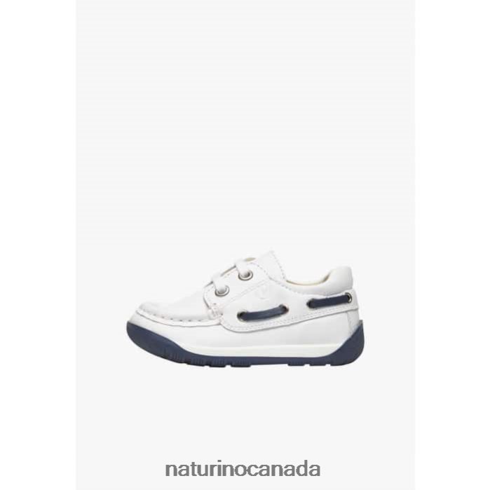 Kids SERIF Z2N0TL186 Naturino Sailor Moccasins White