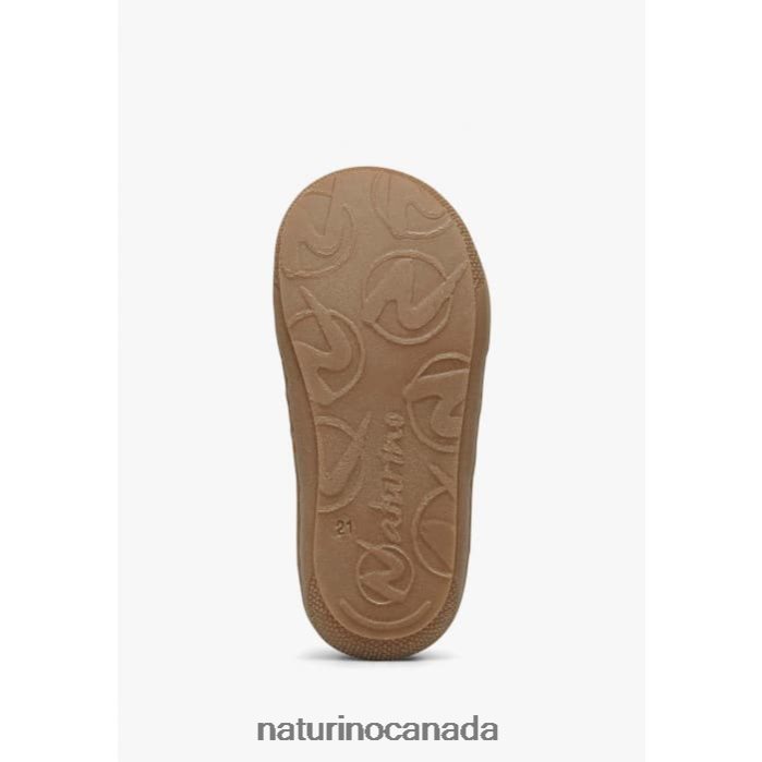 Kids MAGGY Z2N0TL593 Naturino Semi-Closed Sandals with Applied Flowers Blue