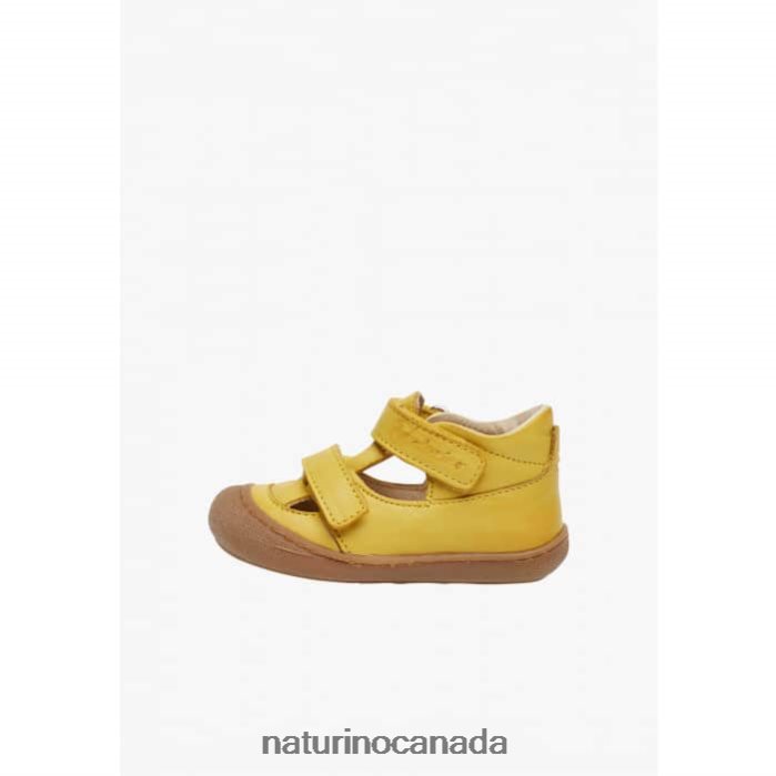 Kids PUFFY Z2N0TL581 Naturino Semi-Closed Sandals Yellow