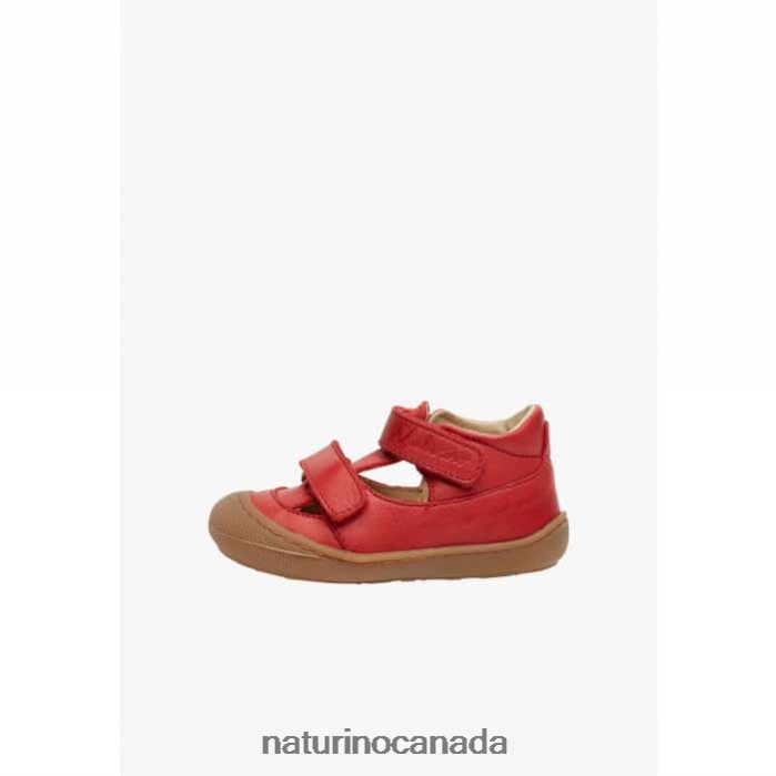 Kids PUFFY Z2N0TL583 Naturino Semi-Closed Sandals Red