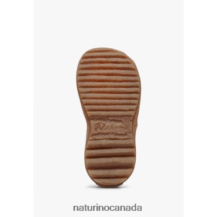 Kids SEE ORGANIC Z2N0TL22 Naturino Semi-Open Sandals In Organic Fabric Pink