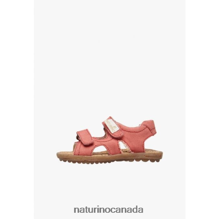 Kids SKY ORGANIC Z2N0TL20 Naturino Organic Fabric Sandals Bright Pink